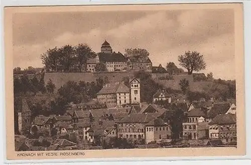 62561 Ak Kronach mit Veste Rosenberg um 1920 (Kupfertiefdruck)