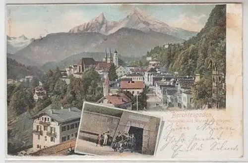 59089 Ak Berchtesgaden Nonntal mit Watzmanngruppe um 1900