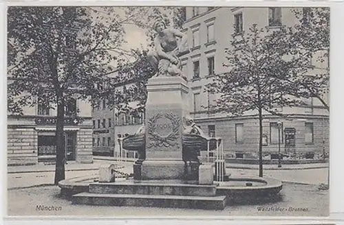 62562 Ak München Waitzfelder Brunnen um 1910