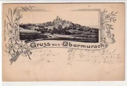52159 Ak GRuß aus Obermurach Totalansicht 1899