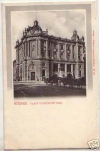 14227 Ak München Filiale der deutschen Bank um 1900