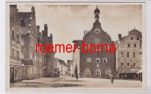 81101 Foto Ak Abensberg Stadtplatz um 1930