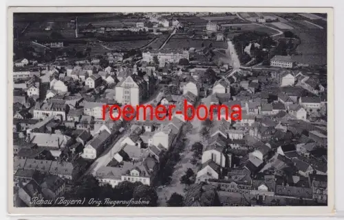 84129 Foto Ak Orig. Fliegeraufnahme Rehau Bayern 1936