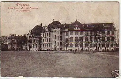 10202 Ak Erlangen Schulhaus am Puchtaplatz 1926