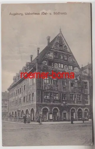 72846 Ak Augsburg Weberhaus (Ost- und Südfront) 1922