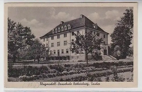 61831 Ak Rothenburg ob der Tauber Flugmodell Bauschule 1944