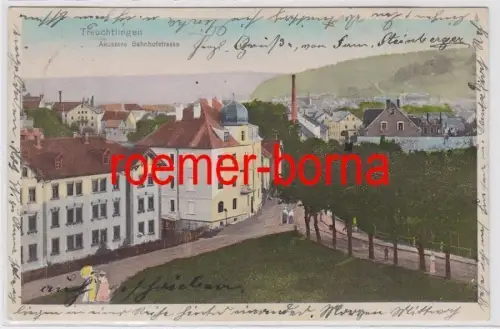 82750 Ak Treuchtlingen äussere Bahnhofstrasse 1911