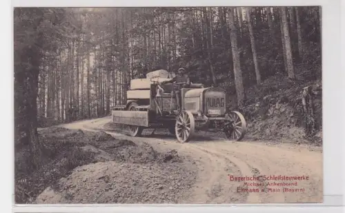 86859 Ak Eltmann am Main Bayerische Schleifsteinwerke Automobil MULAG um 1915