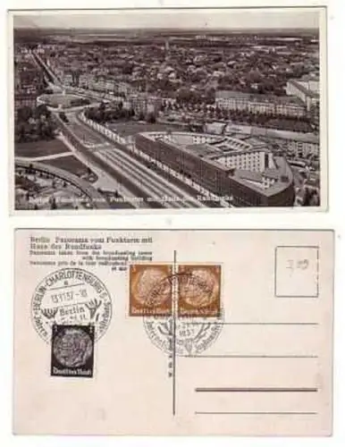 15380 Ak Berlin Panorama vom Funkturm 1937