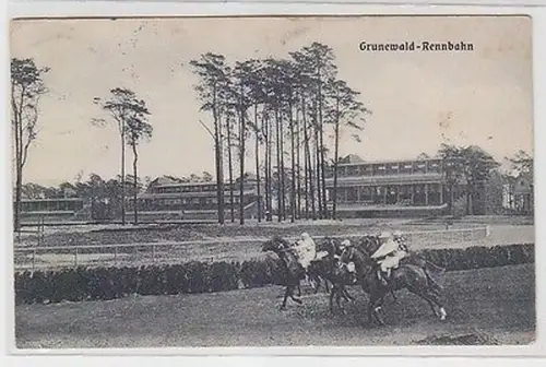 64657 Ak Grunewald Pferde Rennbahn 1909