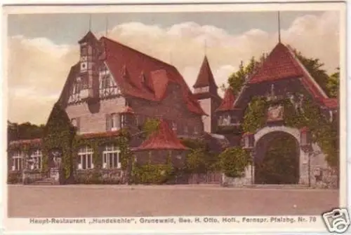 23983 Ak Grunewald Restaurant "Hundekehle" 1928