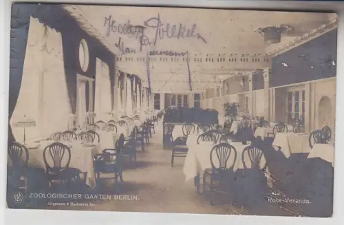 71818 Ak Zoologischer Garten Berlin Rote Veranda 1919