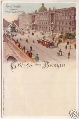 24604 Ak Lithographie Gruss aus Berlin 1902