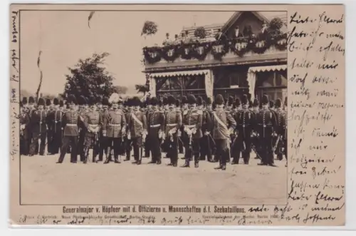 92256 Ak Berlin Generalmajor v. Höpfner des I. Seebataillon 1903