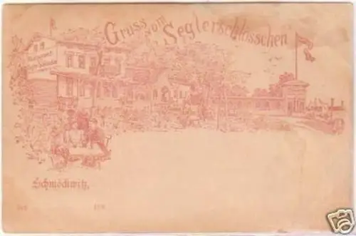 24646 Ak Gruß vom Seglerschlößchen Schmöckwitz 1896
