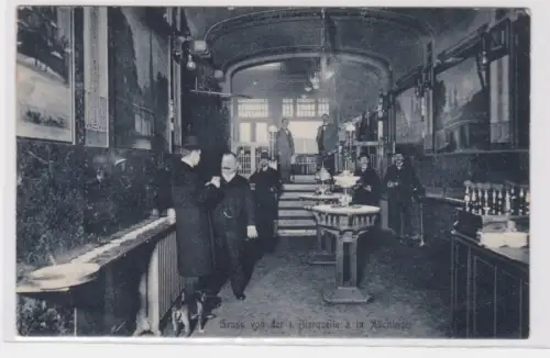 95757 Ak Gruss von der 1. Bierquelle a la Aschinger Berlin 1909