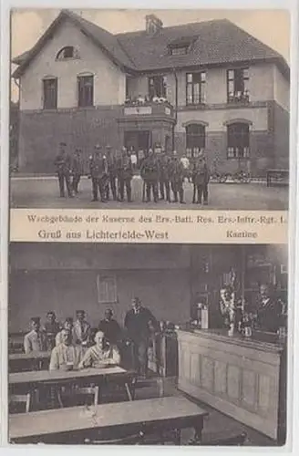 08654 Feldpost Ak Gruß aus Lichterfelde-West Kaserne Ers.-Batl. Inftr. Rgt. 1916