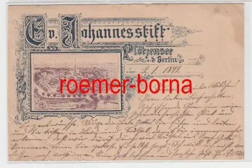 73584 Ak Plötzensee bei Berlin evangelischer Johannesstift 1899