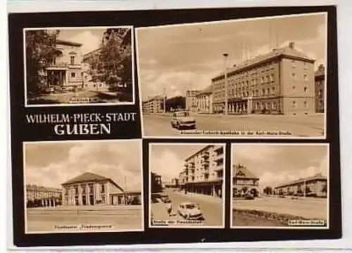 38360 Mehrbild Ak Wilhelm Pieck Stadt Guben 1965
