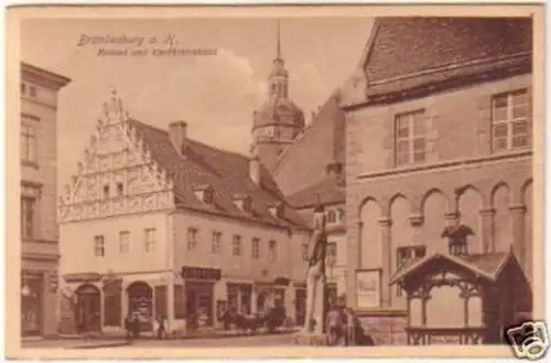 20979 Ak Brandenburg Roland und Kurfürstenhaus um 1930