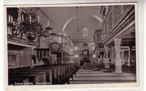 56623 Ak Dahme Mark Hauptkirche um 1930