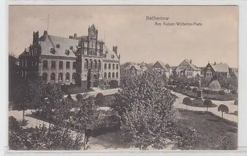 59260 Ak Rathenow am Kaiser Wilhelm Platz um 1910