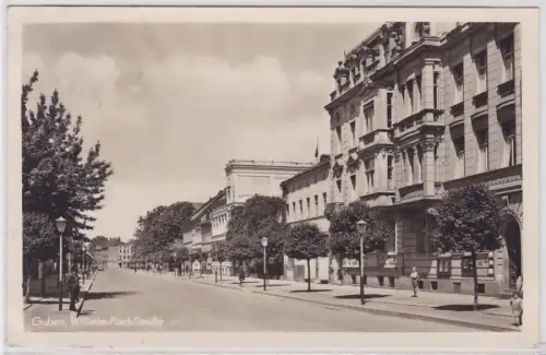 76785 Ak Guben Niederlausitz Wilhelm Pieck Strasse 1953