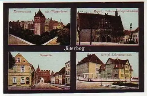 36497 Mehrbild-Ak Jüterbog Kasernement usw. um 1920