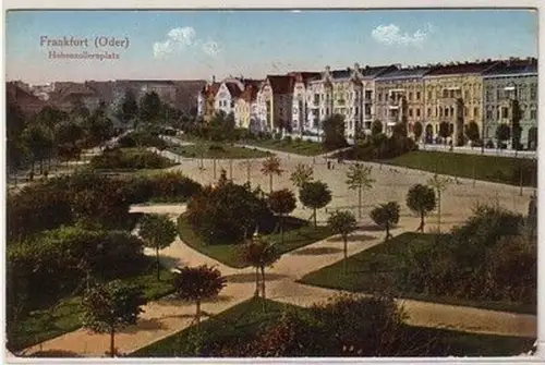 59078 Feldpost Ak Frankfurt an der Oder Hohenzollernplatz 1916