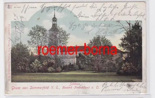 73070 Ak Gruss aus Sommerfeld N.L. Bez. Frankfurt a. Oder Schloss 1902