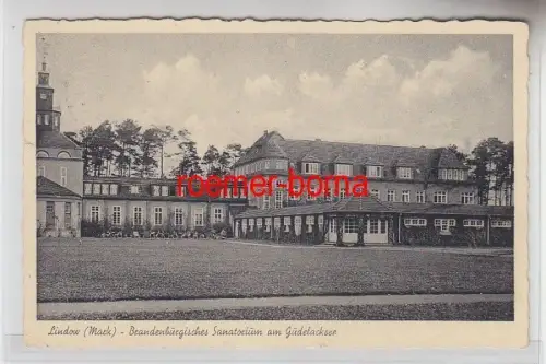 72703 Ak Lindow (Mark) Brandenburgisches Sanatorium am Gudelacksee 1939