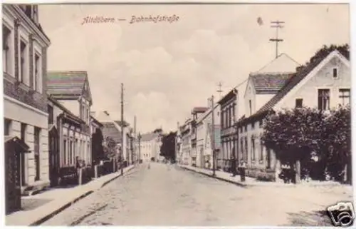 21065 Ak Altdöbern Bahnhofstrasse 1918