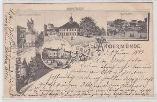 59125 Mehrbild Ak Gruß aus Angermünde 1899