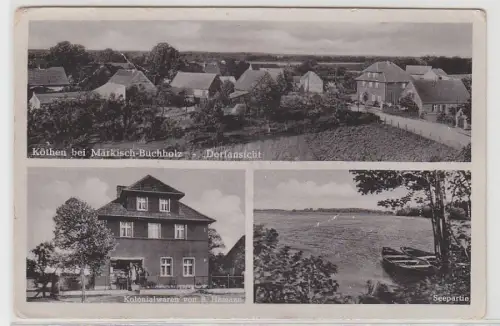 70610 Mehrbild Ak Köthen bei Märkisch Buchholz Kolonialwarengeschäft um 1950