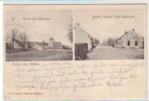 10123 Mehrbild Ak Gruß aus Göttlin 1906