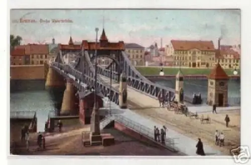 07611 Ak Bremen große Weserbrücke 1907