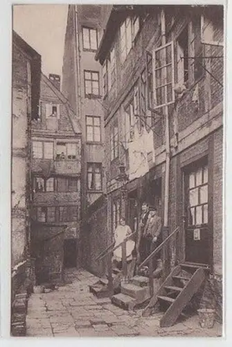 57538 Ak Alt-Hamburg Hof Steinstrasse 25 um 1930