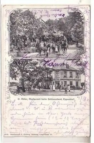 53518 Ak Eppendorf Restaurant beim Schiessstand (C. Rüter) 1901