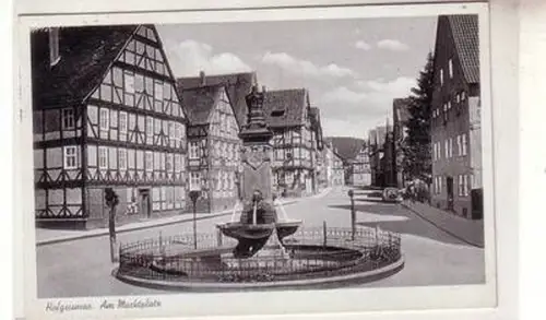 51534 Feldpost Ak Hofgeismar am Marktplatz 1940