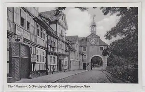 51841 Ak Bad Sooden Allendorf Blick durchs Soodner Tor um 1940