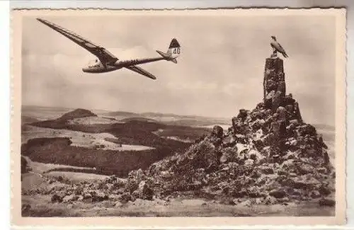 59075 Ak Wasserkuppe Rhön Fliegerdenkmal um 1940