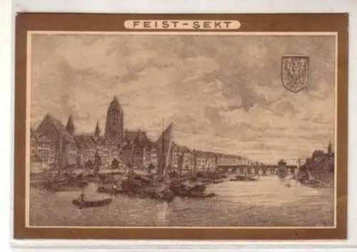 29314 Reklame Ak Frankfurt am Main "Feist Sekt" um 1920
