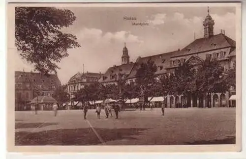 11393 Feldpost Ak Hanau Marktplatz 1916