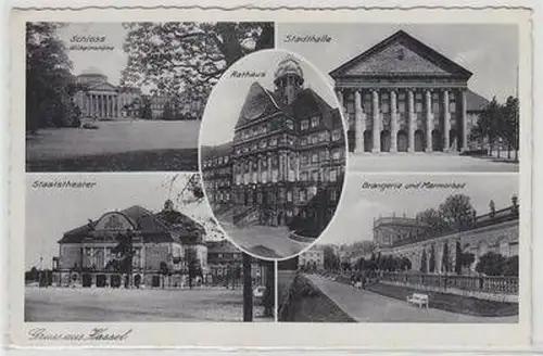 51024 Mehrbild Ak Gruss aus Kassel um 1940