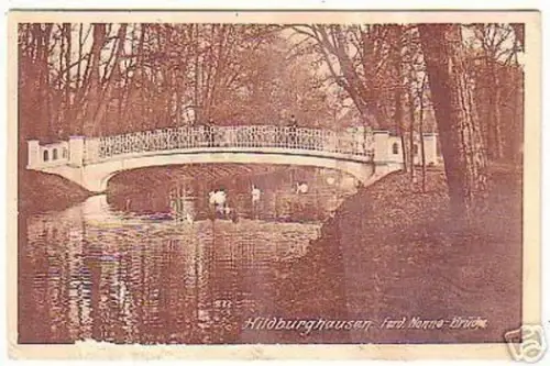 16947 Ak Hildburghausen Ferd. Nonne Brücke um 1915