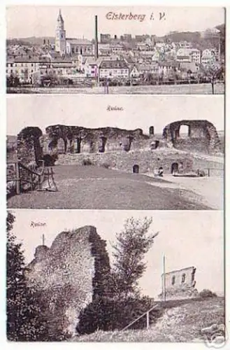 16973 Mehrbild Ak Elsterberg im Vogtland Ruine 1928