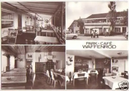 11891 Ak Waffenrod HO Gaststätte Park-Café um 1980