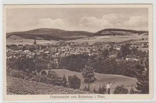21514 Ak Schalkau in Thüringen Totalansicht um 1930