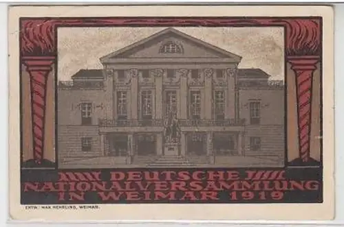 44742 Ak Deutsche Nationalversammlung in Weimar 1919