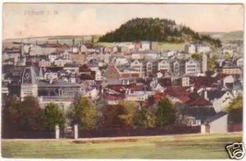 28090 Ak Pössneck in Thüringen Totalansicht 1910
